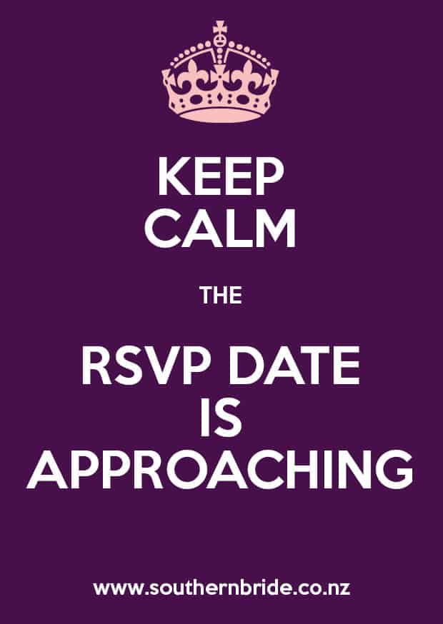 Keep Calm the RSVP Date is Approaching Meme