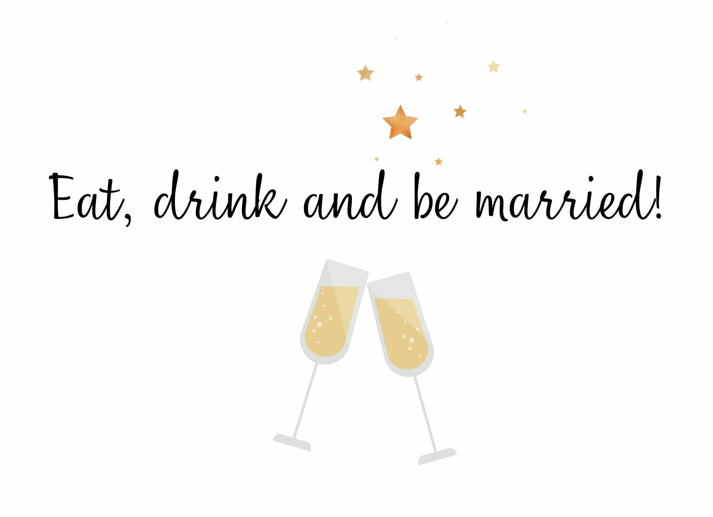 eat drink and be married quote