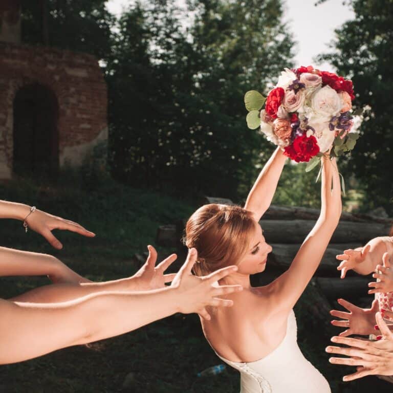 Wedding Bouquet Toss Traditions